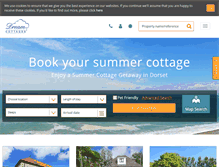 Tablet Screenshot of dream-cottages.co.uk